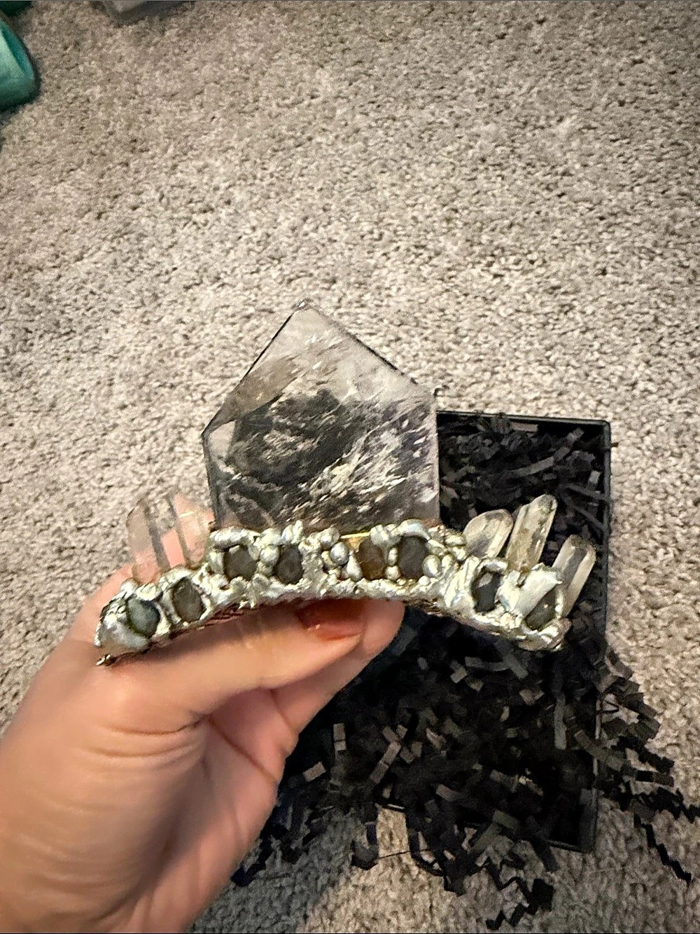 Crystal Bridal Hair Comb in Silver
